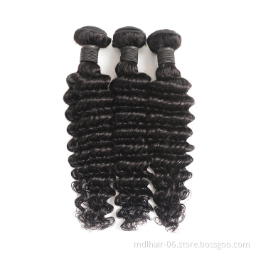 100% Virgin Hair Bundles Cuticle Aligned Hair Mink Brazilian Deep Wave Bundles Weave Human Hair Extensions